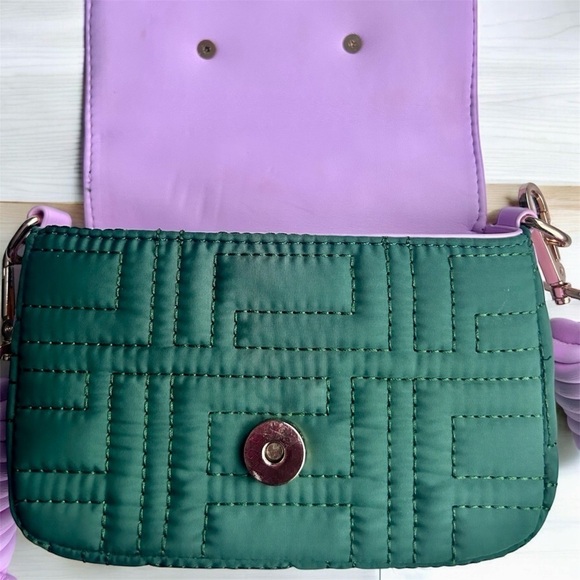 New Small Square buckle bag - Green & Pink - Picture 3 of 9